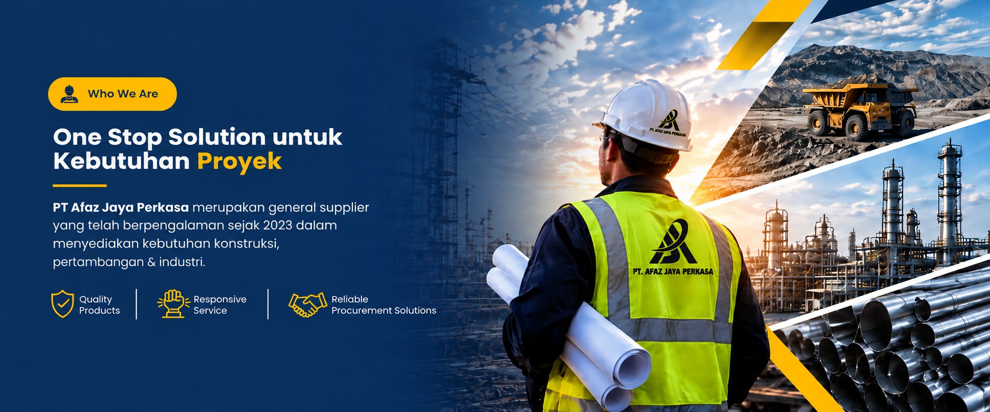 One stop solution untuk kebutuhan proyek — PT Afaz Jaya Perkasa