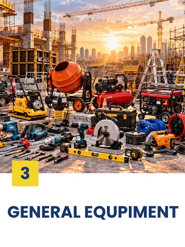 Peralatan dan material general equipment untuk proyek